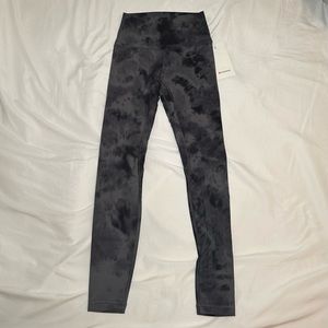 Lululemon Diamond dye align legging 28" grey/black